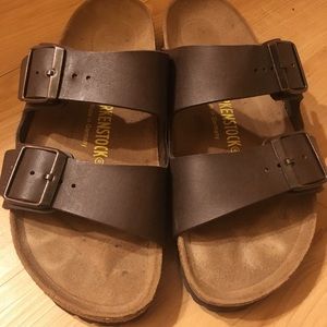 Birkenstock Brown Leather Arizona Sandals